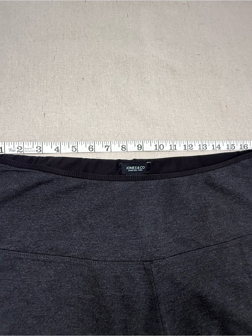 Bundle 2 Pairs Jones New York 1X Ponte Slimming Wide Waistband Leggings Grey - Picture 13 of 15